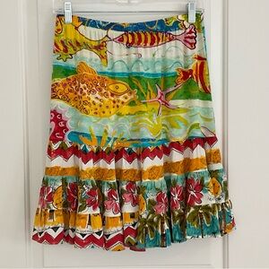 Jams World 50TH Anniversary Creatures Print Hattie Skirt M